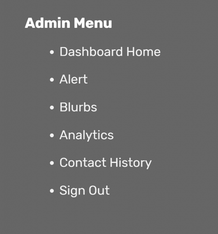 admin portal