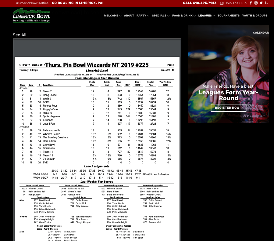 Bowling League Secretary (BLS) Software Integration - Image 4
