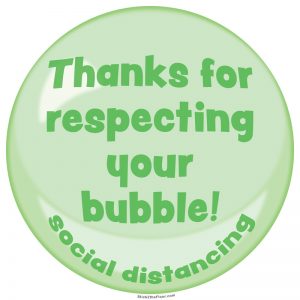 bubble decal green