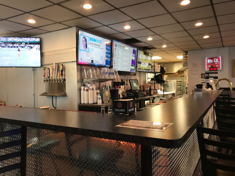 bar area