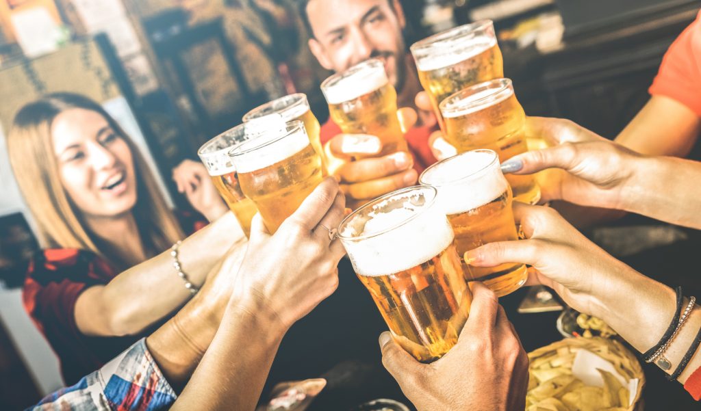friends with beer