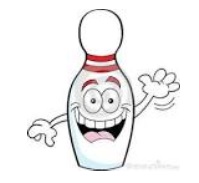 Waving Smiling Bowling Pin