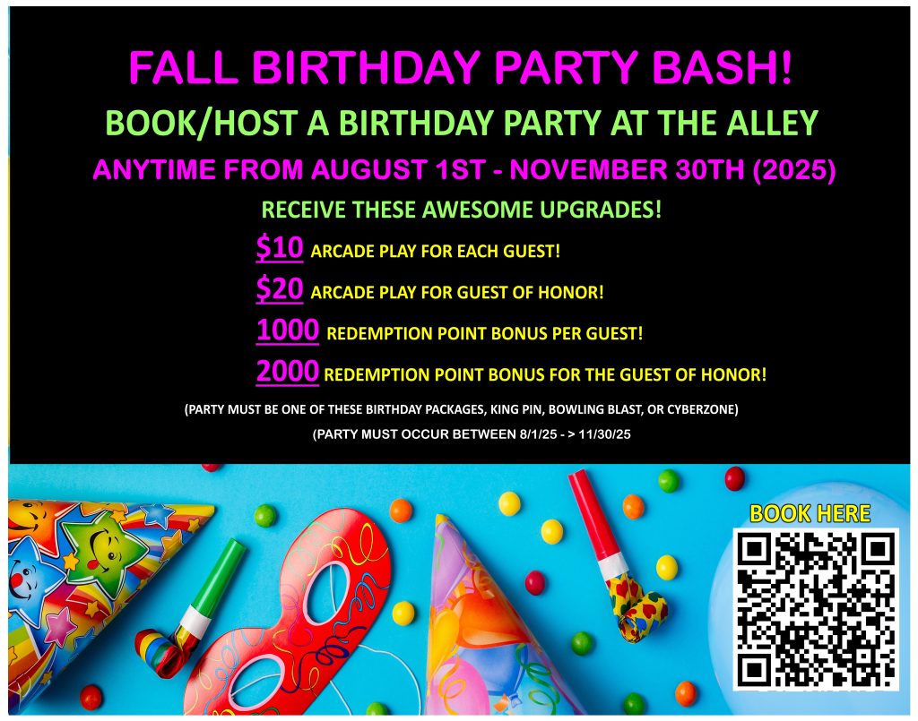 birthday party form poster