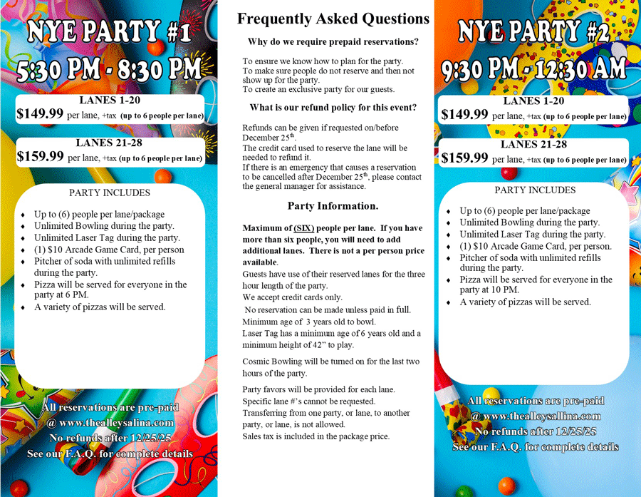 new years eve parties