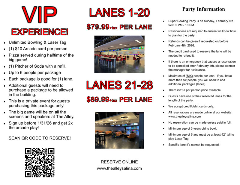 super bowling specials