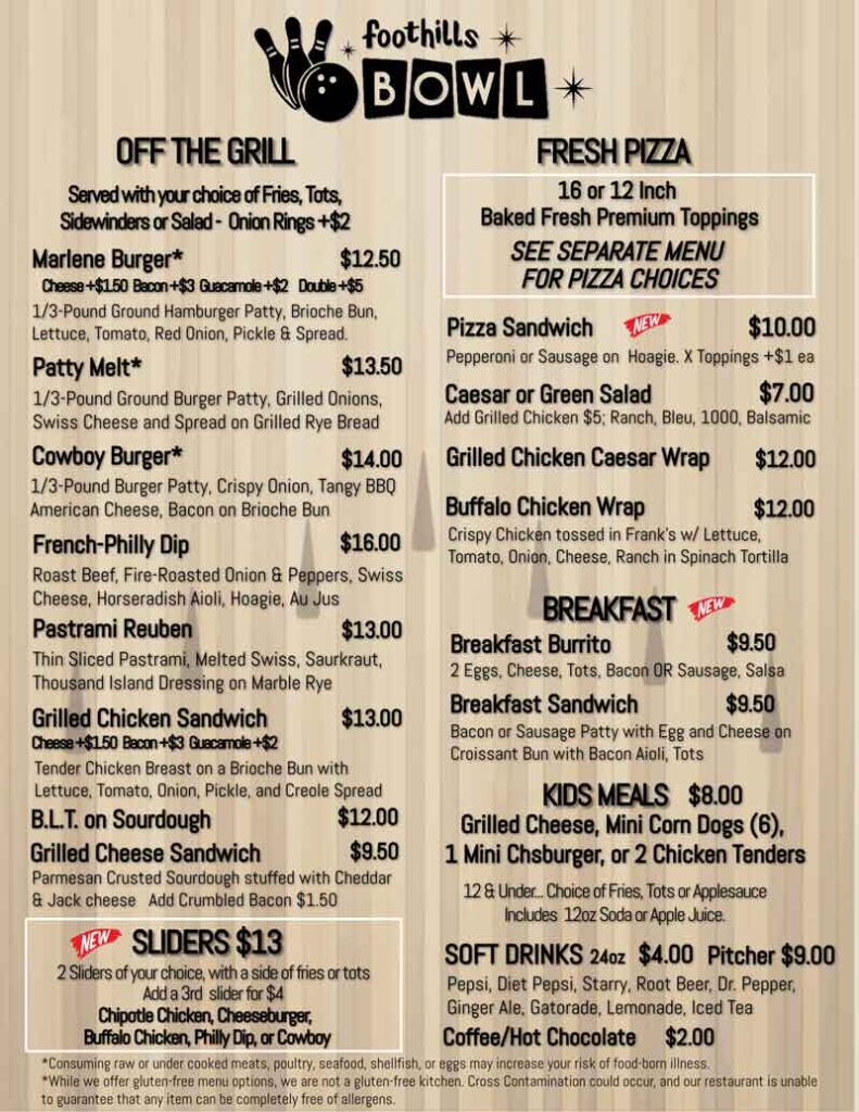 grill menu