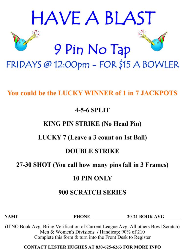No Tap tournament