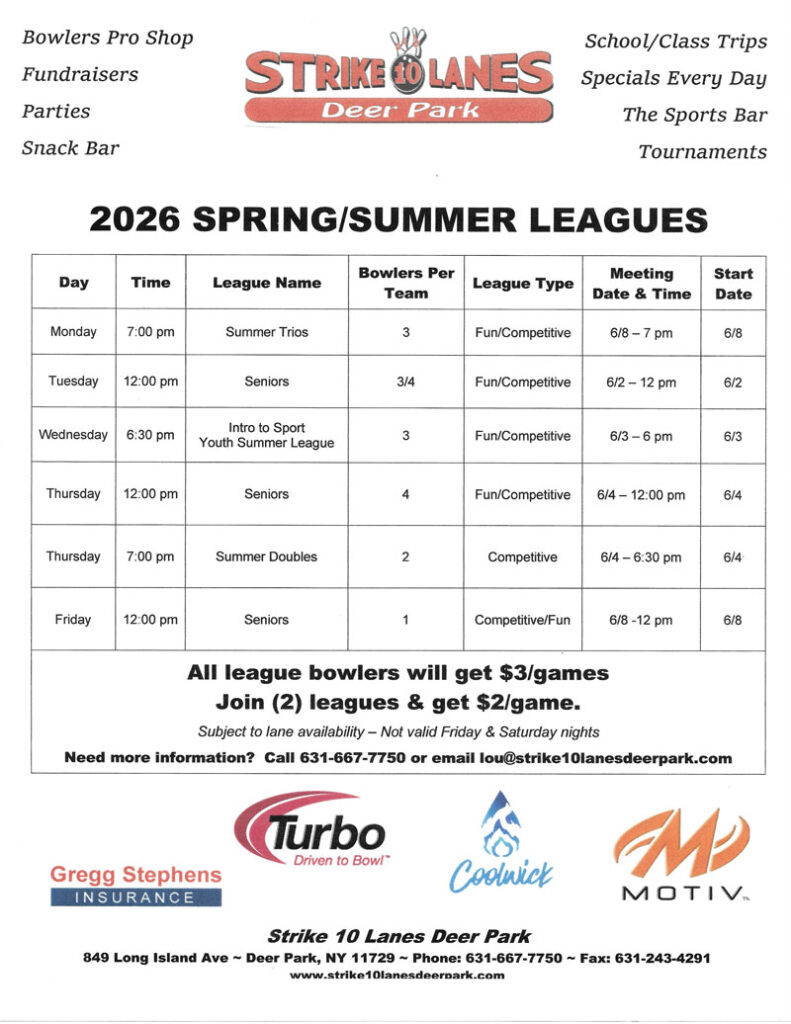 summer leagues