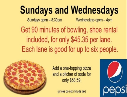Sunday & Wednesday Special
