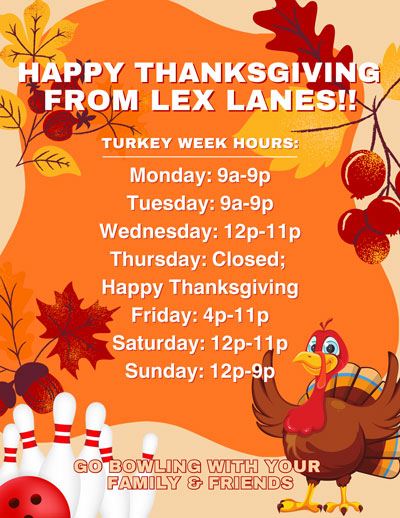 thanksgiving hours