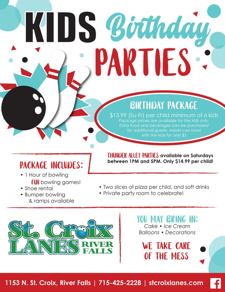 birthday party flyer